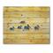 Designart - Pelicans On The Yellow River - Farmhouse Print on Natural Pine Wood